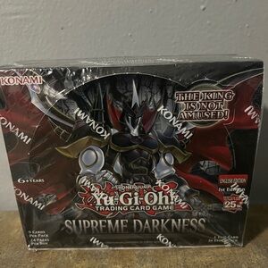 Yu-Gi-Oh! Supreme Darkness Trading Card Game Box - Black and Red